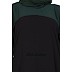 Dual colored abaya- Black and Green Dual colored abaya- Black and Green